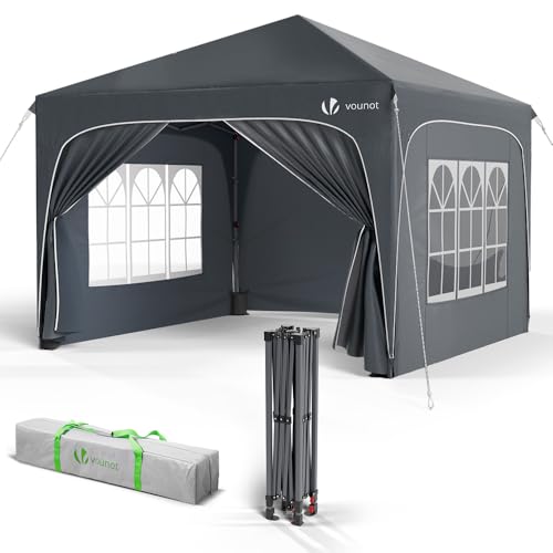 VOUNOT 3×3m Pop-Up Waterproof Gazebo