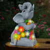 RICHIE Solar Elephant Garden Statue